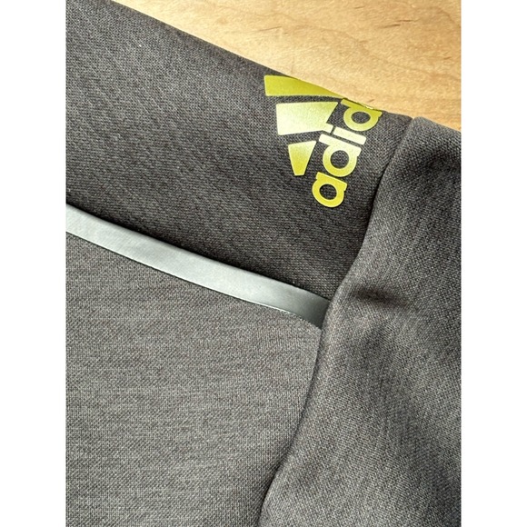 Adidas Manchester United Fleece Jacket Hoodie Men XL Charcoal Gray - Picture 6 of 16